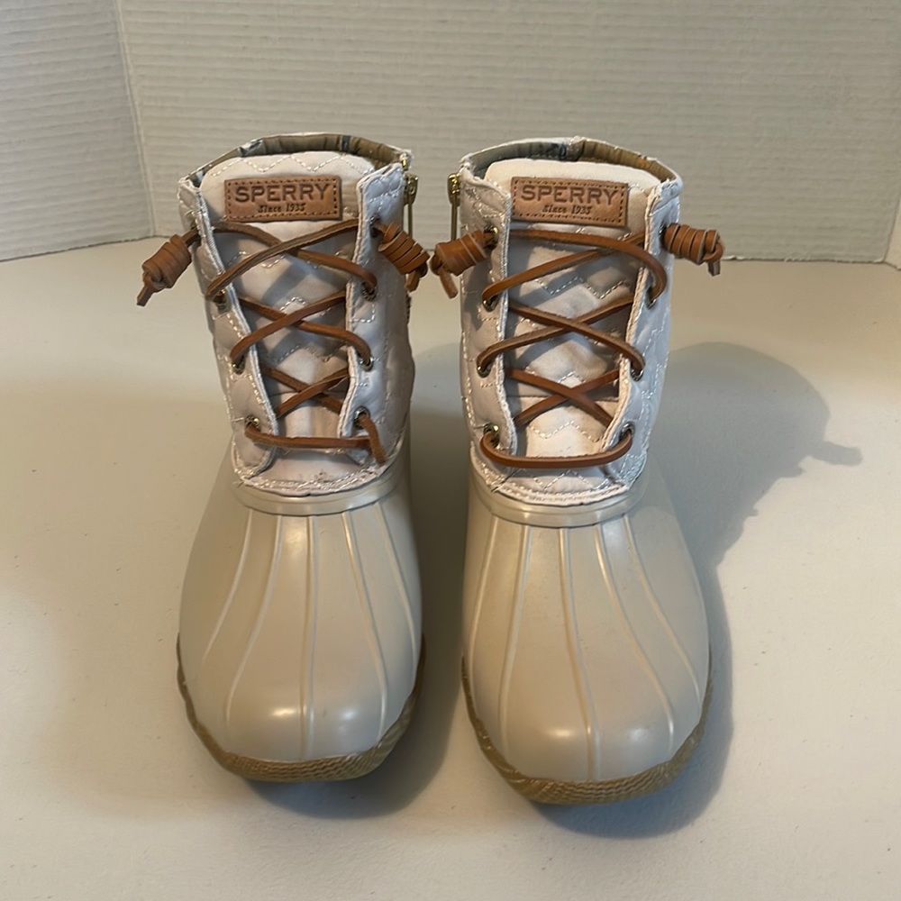 New Sperry Womens Saltwater Duck Boots Size 8.5